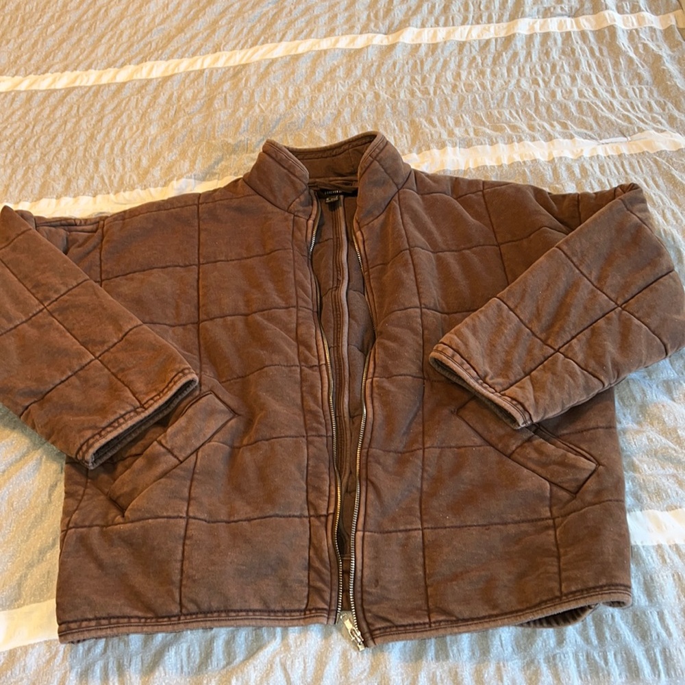 Forever 21 Quilted Zip Up Jacket - Free People Dupe